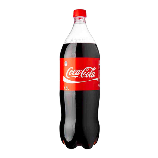 Bottiglia di coca cola in plastica da 1,5 lt