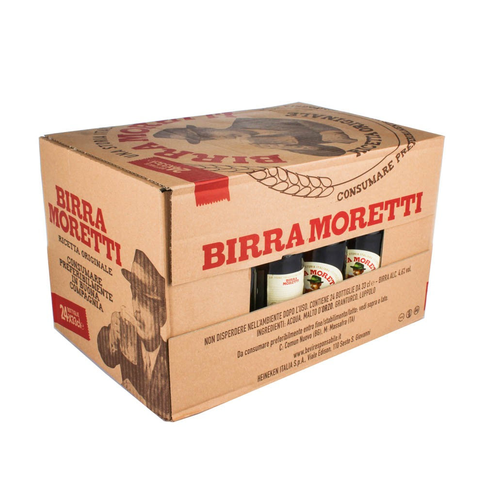 Cartone Birra Moretti da 33 cl