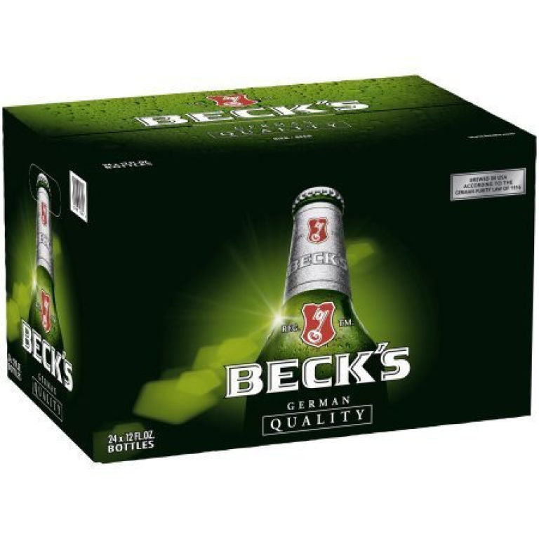 Cartone birra Beck's da 33 cl