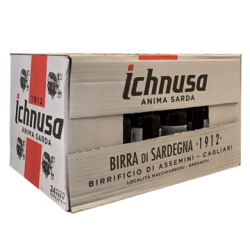 Cartone birra Ichnusa da 33 cl