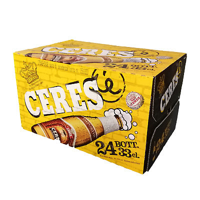 Cartone birra ceres da 33 cl