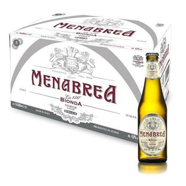 Cartone Birra Menabrea da 33 cl